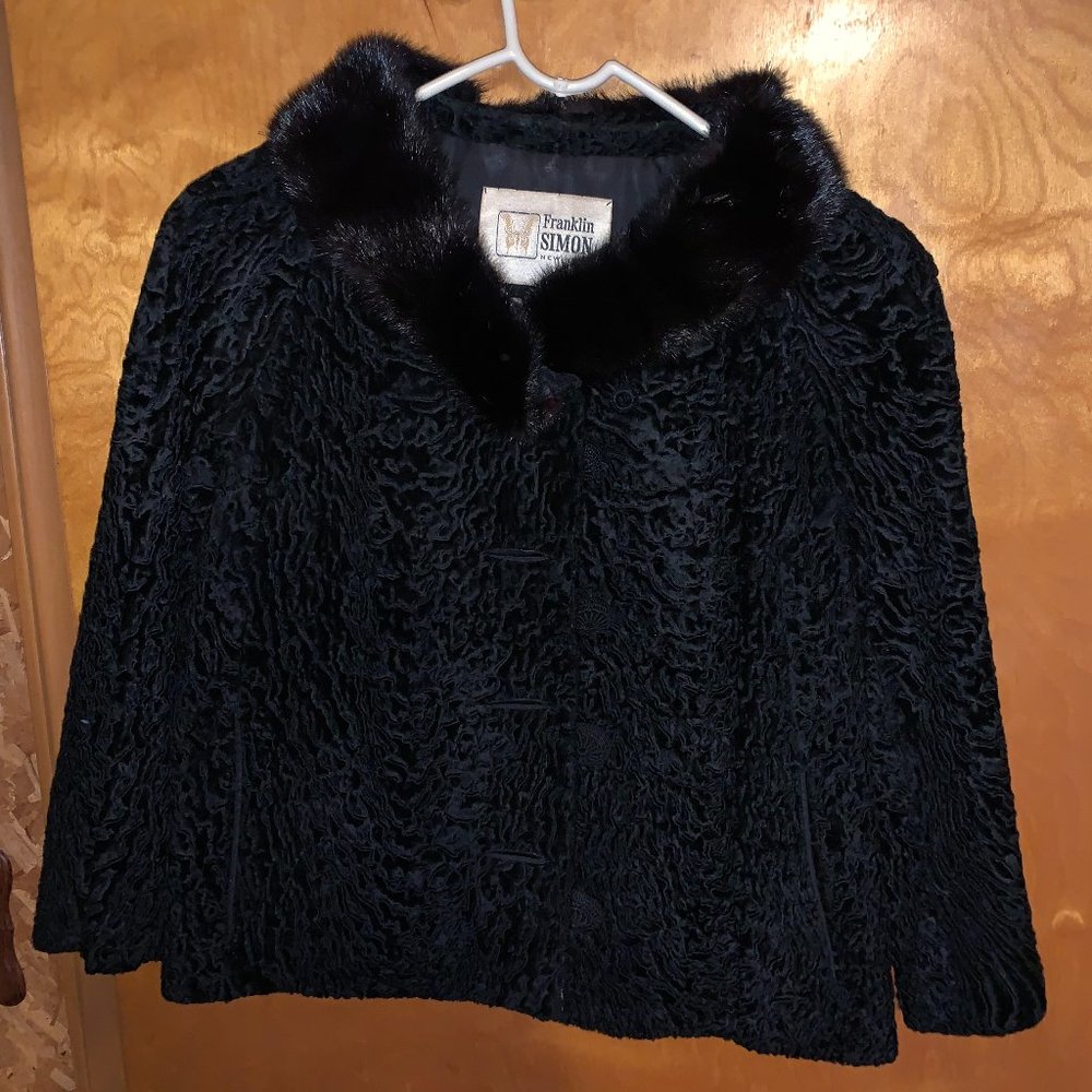 REAL LAMB MINK/VELVET JACKET